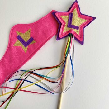 Superhero Crown And Wand Personalised Set, 4 of 11