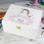 Personalised Unicorn Wooden Box, thumbnail 1 of 3