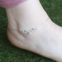 925 Silver Cowrie Shell Indian Payal Anklet, thumbnail 1 of 7
