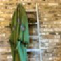 Long Organic Cotton Robe: Khaki Green Eye, thumbnail 6 of 6