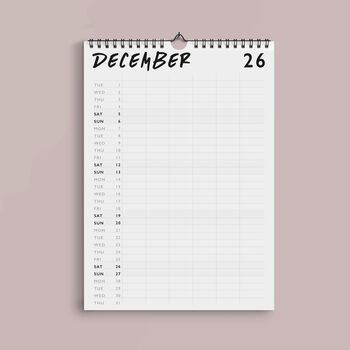 2026 Chaos Wall Calendar, 3 of 4