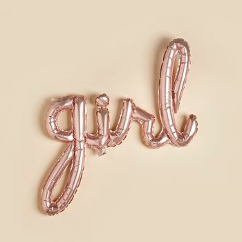 Rose Gold 'Girl' Party Balloon, 3 of 3
