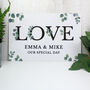Personalised Wedding Botanical Love Metal Sign, thumbnail 1 of 4