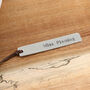 Personalised Teachers Gift Pewter And Leather Bookmark, thumbnail 5 of 10
