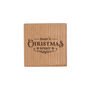 Dad's Christmas Spirt Coaster | Oak Coaster | Christmas Table Decor | Festive Drink Coaster | Seasonal Design | Gift For Him | Ideal Gift, thumbnail 2 of 2