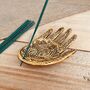Handmade Hamsa Hand Incense Holder Mindful Home Decor, thumbnail 5 of 5