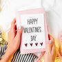 Happy Valentines Heart Greetings Card, thumbnail 1 of 3