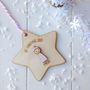 Personalised Baby Girl's First Christmas Decoration, thumbnail 2 of 5
