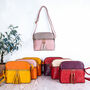 Personalised Colour Block Bag In Red And Gold, thumbnail 5 of 7