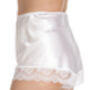 Lace French Knicker In White Satin Bride Gift, thumbnail 2 of 3