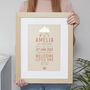Personalised Birth Details Typographic Print, thumbnail 5 of 7