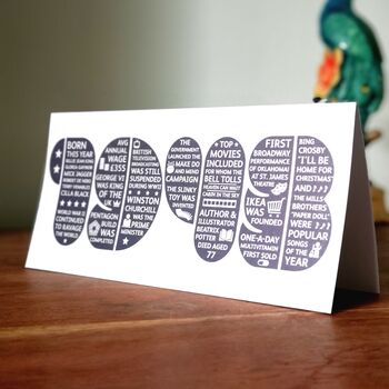 80th Birthday Card Memories Of The Year, 2 of 3