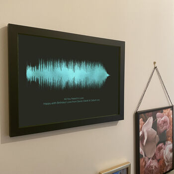 Gallery Wall Personalised Sound Wave Print, 5 of 10
