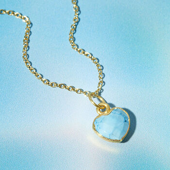 Healing Heart Turquoise Gemstone Necklace, 6 of 10