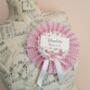 Personalised Bride To Be Polka Dot Hen Party Rosette, thumbnail 1 of 2