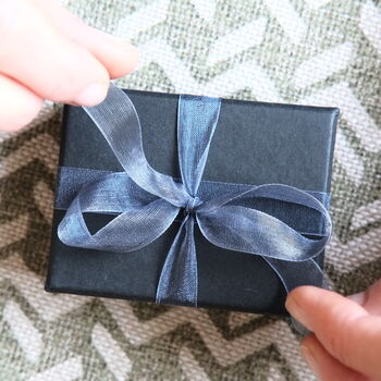 Secret Message Gunmetal And Real Leather Cufflinks, 8 of 8