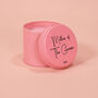 Personalised Mother Of The Groom Pink Tin Candle, thumbnail 1 of 3
