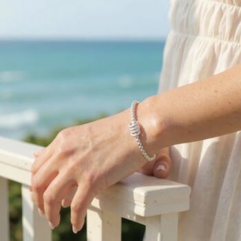 Personalised Silver Plated Milestone Birthday Bracelet Gift In Various Ages, 2 of 10