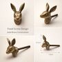 Elegant Rabbit Head Brass Drawer Knob, thumbnail 4 of 6