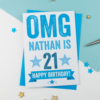 21st Birthday Card Personalised, 2 of 3