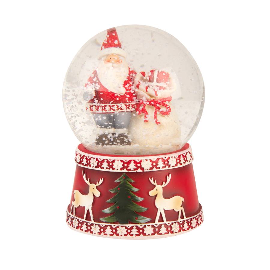 Musical Santa Snow Globe By The Christmas Home | notonthehighstreet.com