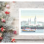 Father Christmases On A Boat Trip Card Pack Of Five, thumbnail 1 of 2