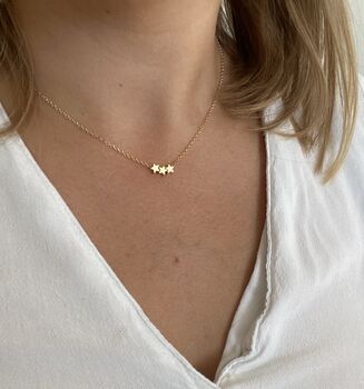 Tiny Gold Star Necklace, 8 of 11