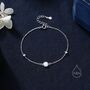 Delicate White Opal And Cz Bracelet In Sterling Silver, thumbnail 8 of 11