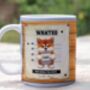 Funny Personalised Akita Wanted Dog Mug, thumbnail 1 of 2