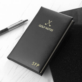 Personalised Leather Golf Notebook, 5 of 12