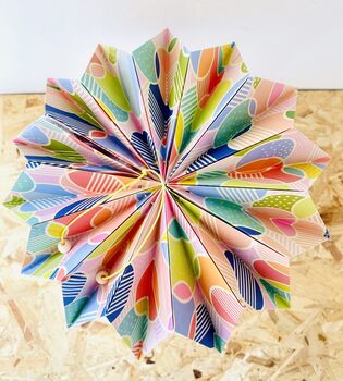 Origami Lampshade 'Mini Urchin', 7 of 12