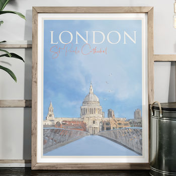 London St Pauls Cathedral Travel Poster, 2 of 4
