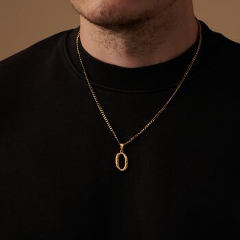 Large Letter Pendant, Initials Pendant For Men And Women, 7 of 10