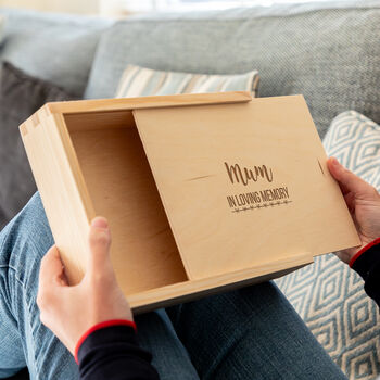 Personalised In Loving Memory Photo Box With Sliding Lid, 2 of 5