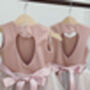 Girl Blush Pink Sparkly Tutu Flower Girl Dress, thumbnail 7 of 7