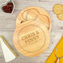 Personalised Engraved Cheese Board Set Gift For Couples, thumbnail 2 of 6