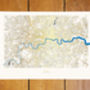 Metallic Gold London Street Map Print, thumbnail 2 of 4