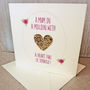 'Mum In A Million' Glitter Heart Birthday Card, thumbnail 1 of 7