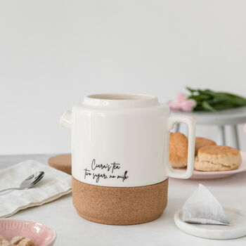 Personalised Large Ceramic Tea For Two, 3 of 6