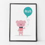 Colourful Personalised Cute Pig Print For Children, thumbnail 2 of 6