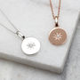 Personalised Gold Plated Or Silver Diamond Set Pendant, thumbnail 3 of 5
