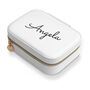Personalised White And Blue Floral Jewellery Case, thumbnail 5 of 6