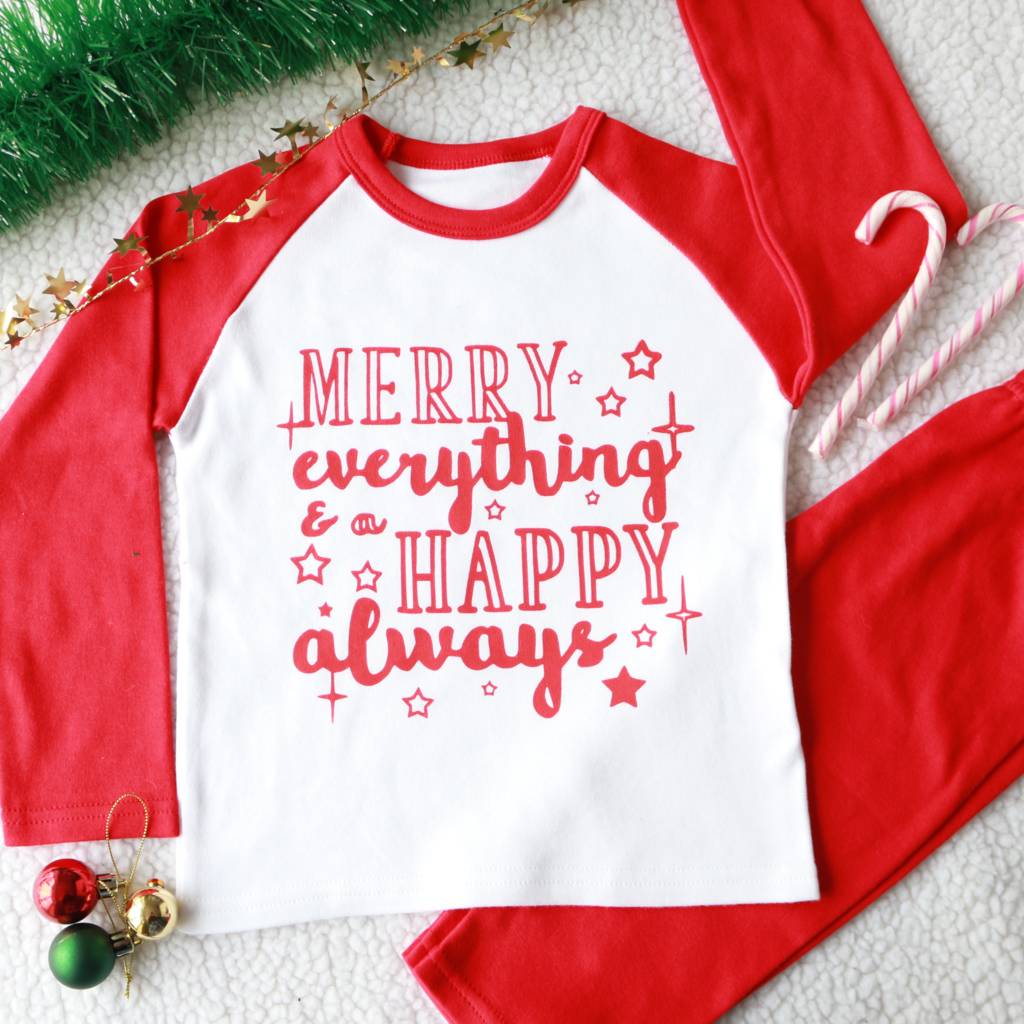 Merry Everything Kid s Christmas Pyjamas