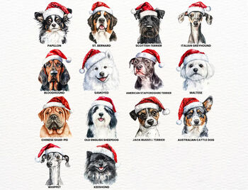 Personalised Ceramic Pet Dog Christmas Tree Decoration For Various Breeds, 5 of 7