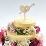 Personalised Heart And Arrow Cake Topper, thumbnail 2 of 5