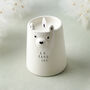 Send With Love Ceramic Bear Tealight Candle In Gift Box, thumbnail 1 of 3