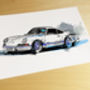 Porsche Carrera Gt Car Illustration, thumbnail 2 of 5