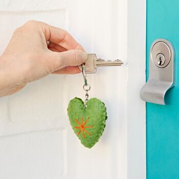 Felt Heart Keyring, 3 of 9