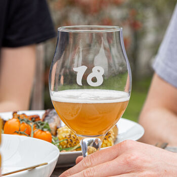 Personalised Beer Glass Range 18th Birthday, 2 of 6