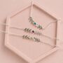 Delicate Gold Or Silver Plated Vine Birthstone Bracelet, thumbnail 4 of 12